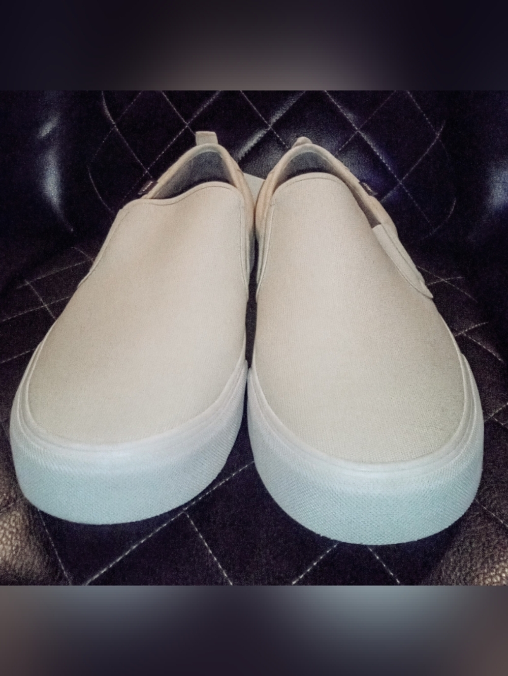 New Men's Oakley Lunar Rock Ivory Color Canvas Banks Slip On Sneakers Size 12 - Picture 2 of 8